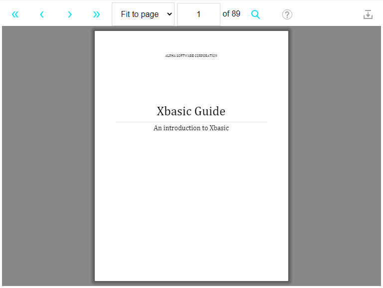 PDF Viewer Control in Live Preview displaying a PDF